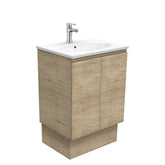 MARY Edge Scandi Oak 600 Wall-Hung/Kickboard Vanity